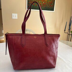 FOSSIL | Sydney Zip Top Leather Tote Shoulder Bag